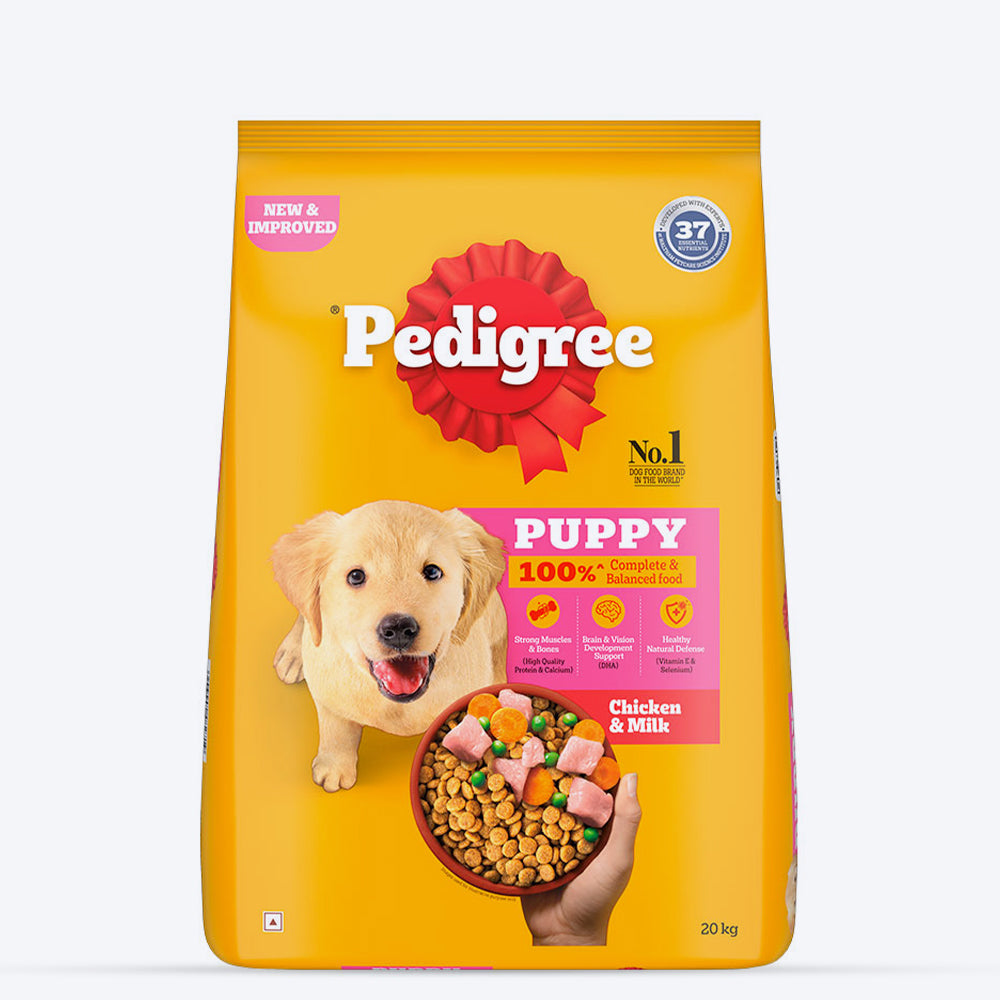 Pedigree Chicken & Milk Dry Puppy Food - Heads Up For Tails