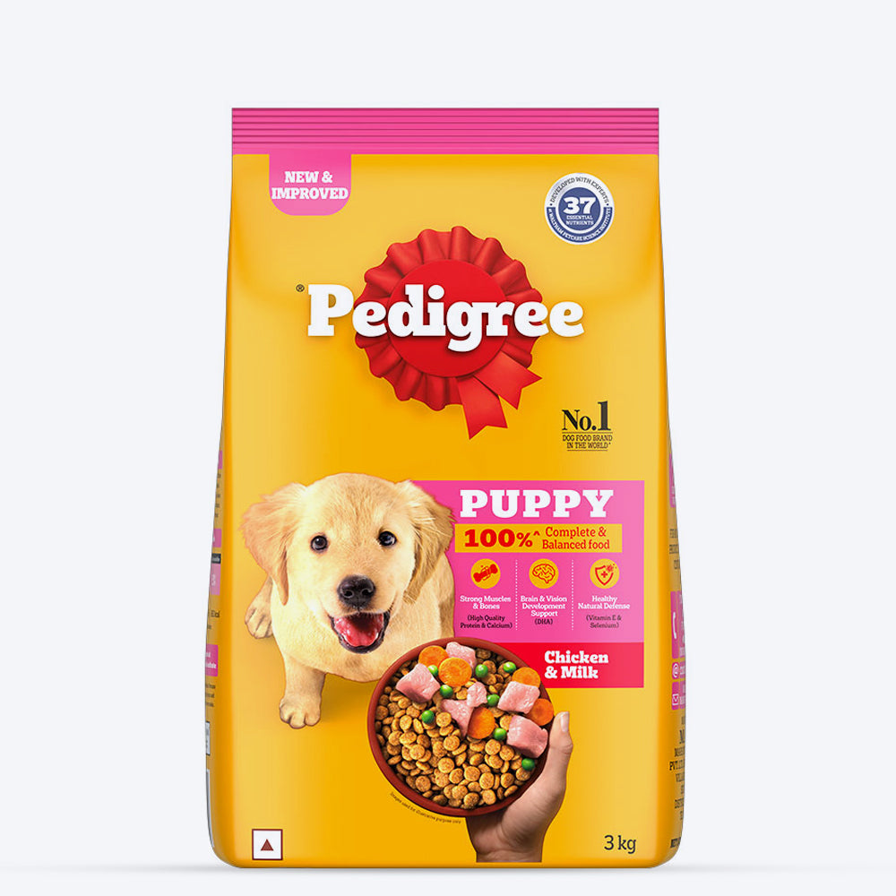 Pedigree Chicken & Milk Dry Puppy Food - Heads Up For Tails