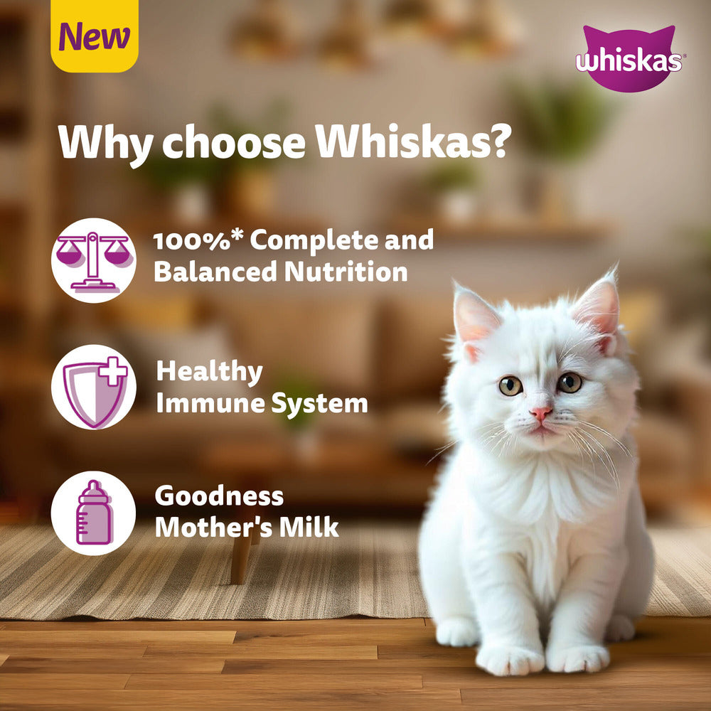Whiskas Persian (3 In 1) Hair Solution Dry Food For Kitten - Heads Up For Tails