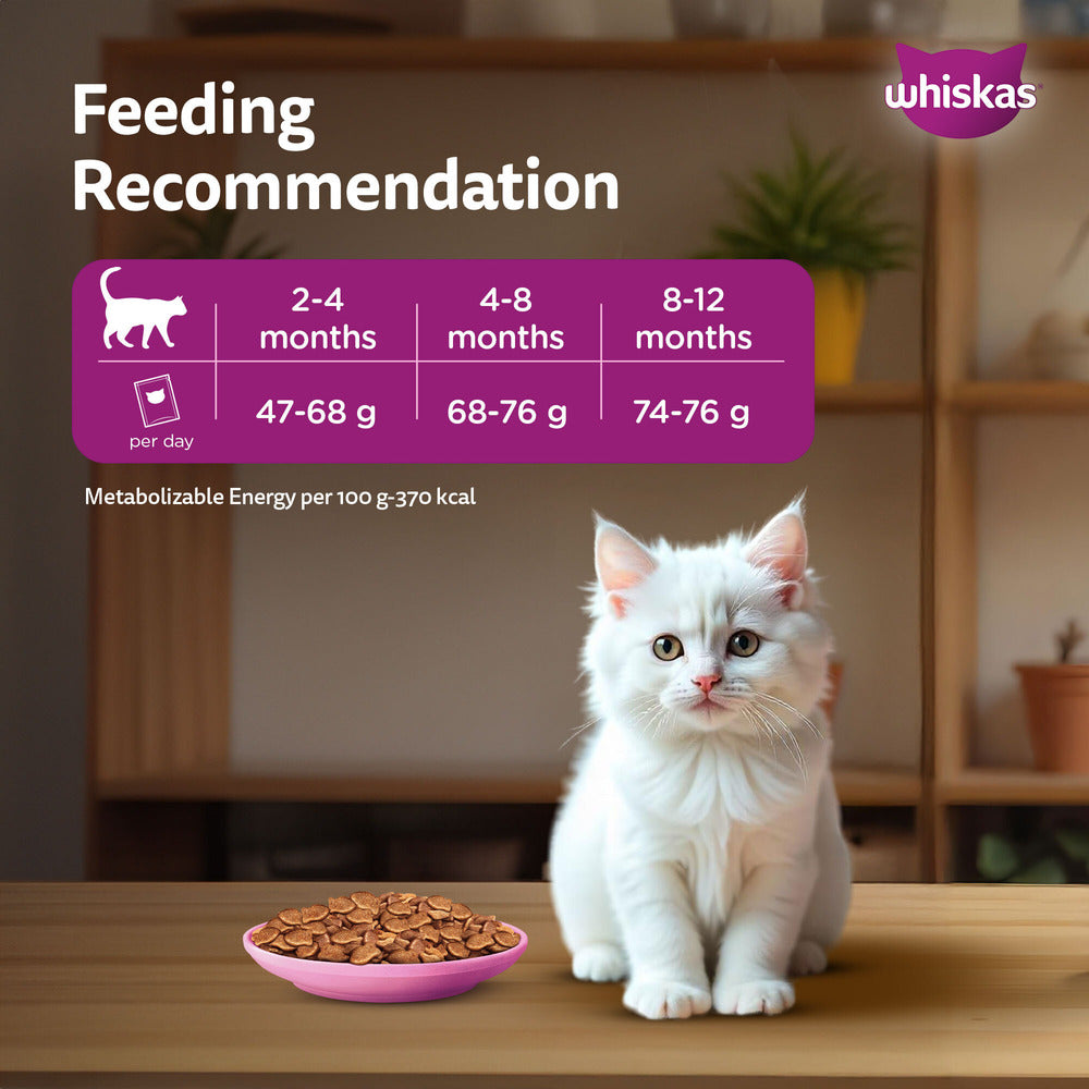 Whiskas Persian (3 In 1) Hair Solution Dry Food For Kitten - Heads Up For Tails