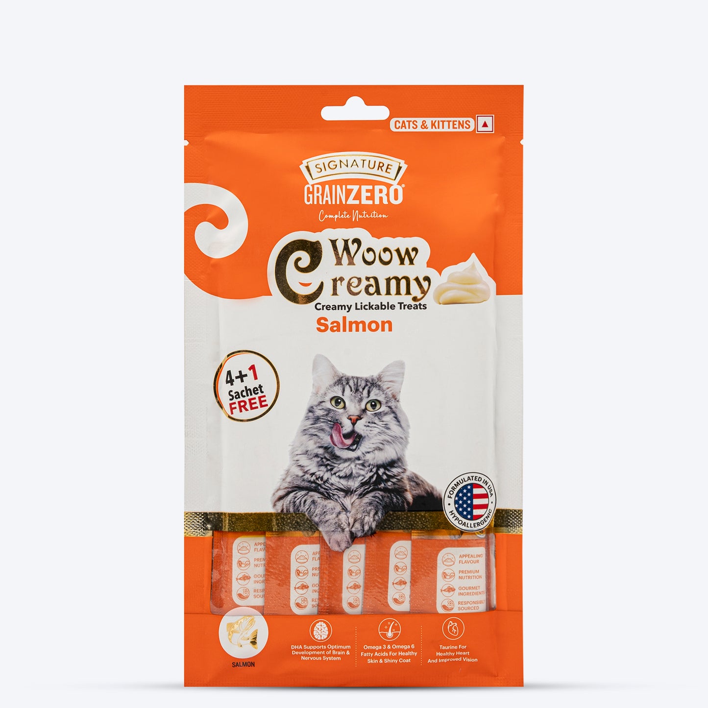 Signature Grain Zero Meowy Creamy Treat Mix For Cat & Kitten - Heads Up For Tails