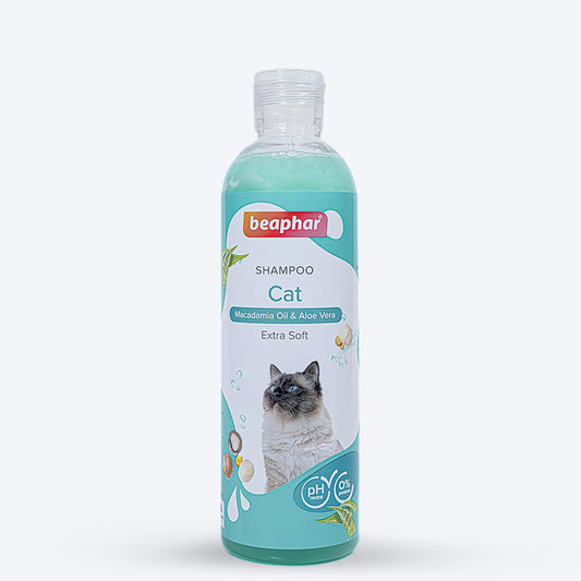 Beaphar Extra Soft Shampoo For Cat - Macadamia Oil & Aloe Vera - 250 ml - Heads Up For Tails