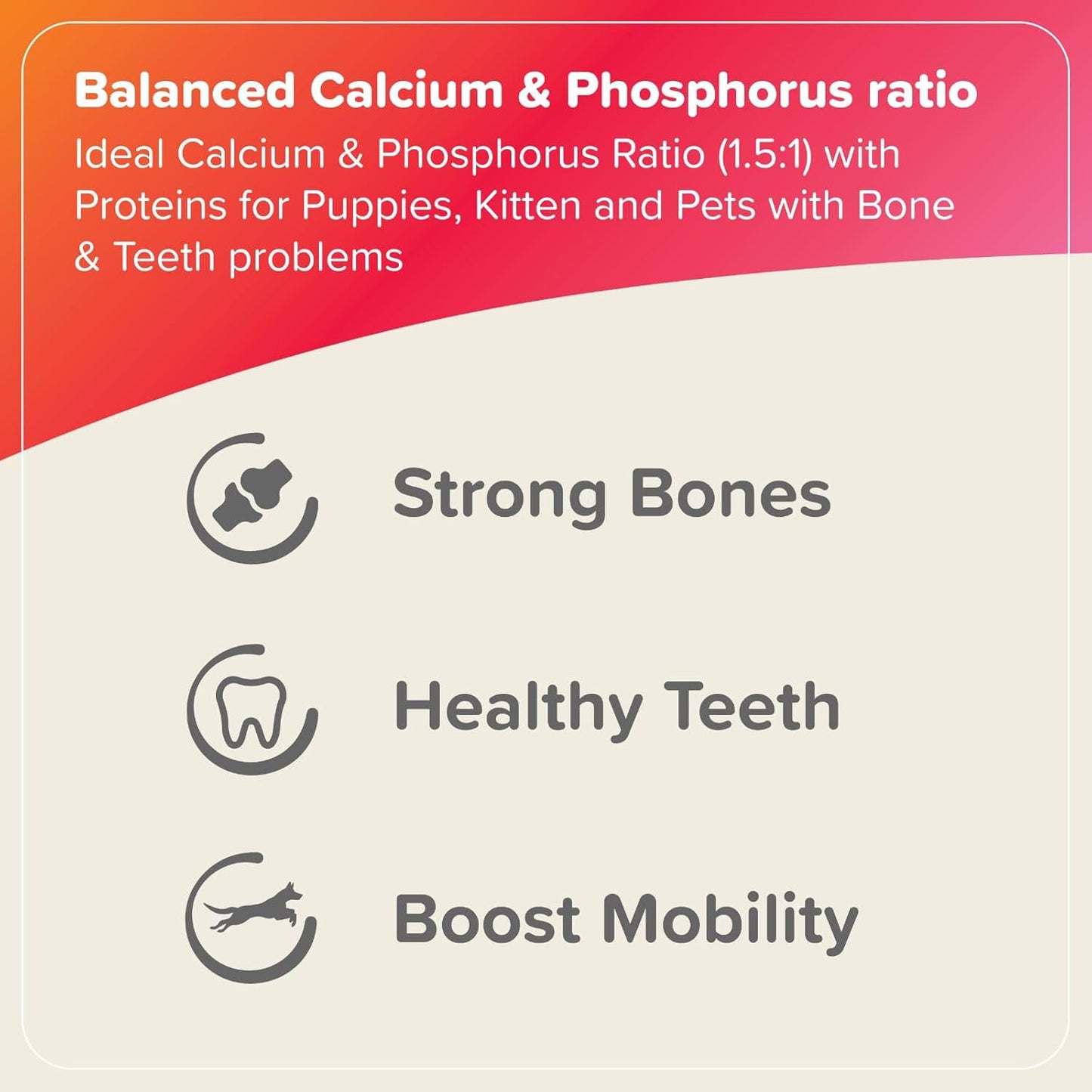 Beaphar Bone Builder For Dogs & Cats - 400 g - Heads Up For Tails