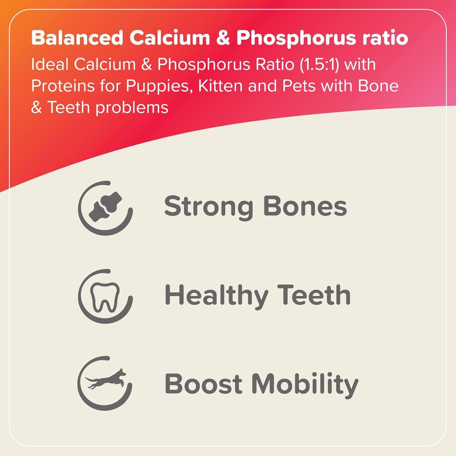 Beaphar Bone Builder For Dogs & Cats - 400 g - Heads Up For Tails