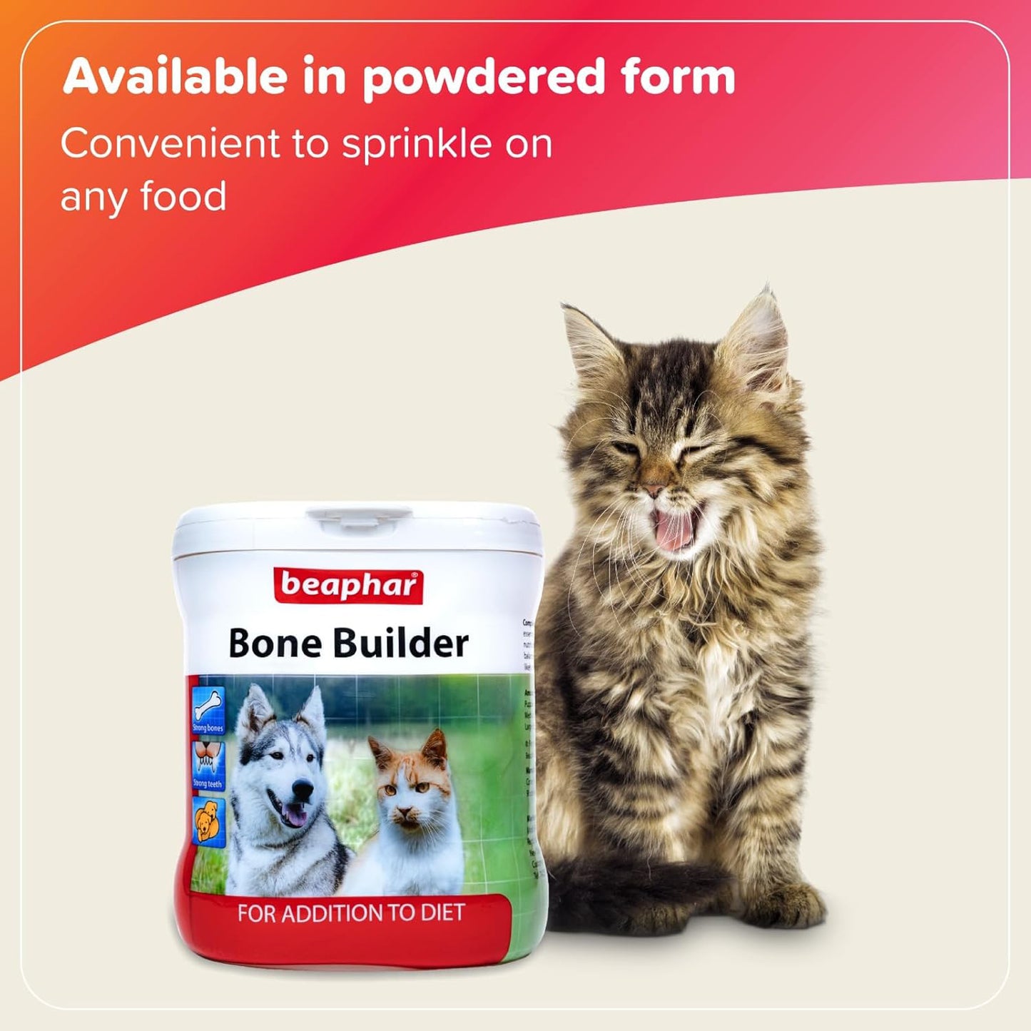 Beaphar Bone Builder For Dogs & Cats - 400 g - Heads Up For Tails