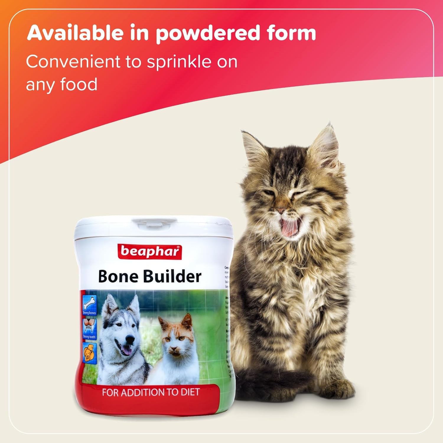 Beaphar Bone Builder For Dogs & Cats - 400 g - Heads Up For Tails