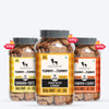 HUFT YIMT Vegetarian Gluten Free Dog Biscuits Combo - Pumpkin & Carrots, Peanut Butter & Banana, Banana & Oats - Pack of 3 (320 gm x 3) - Heads Up For Tails