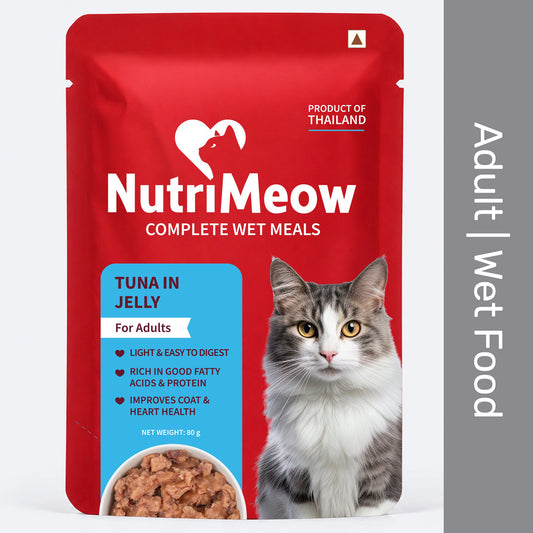 NutriMeow Tuna In Jelly Wet Food For Adult Cat - 80 gm