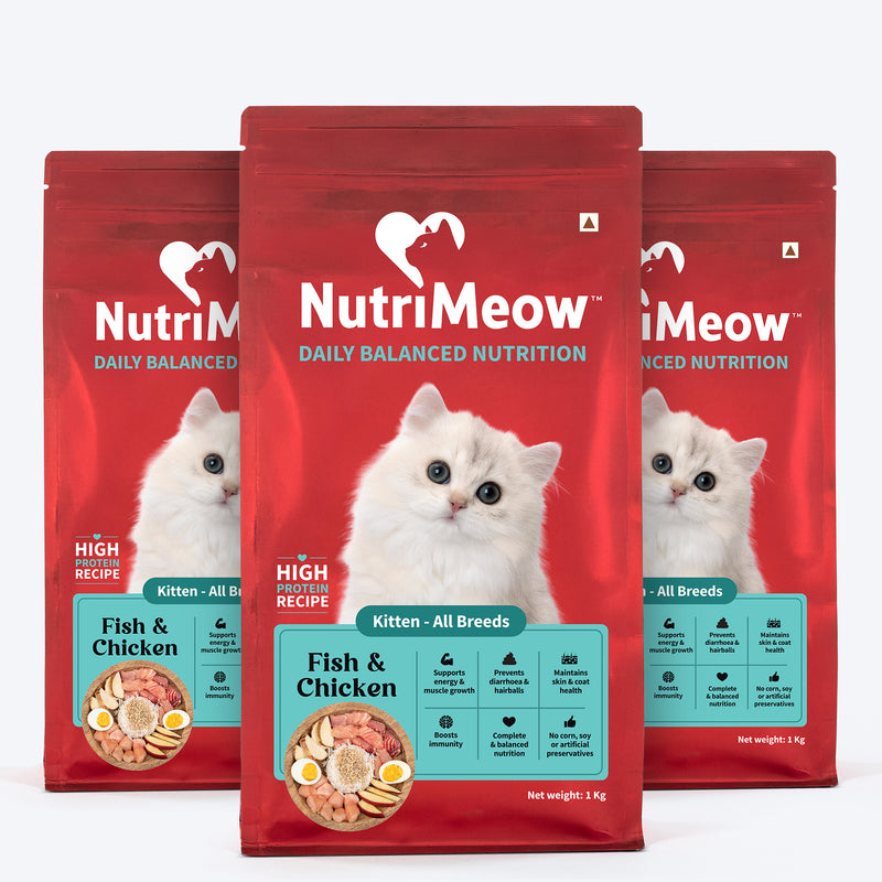 Nutrimeow Chicken and Fish Dry Food For Kitten