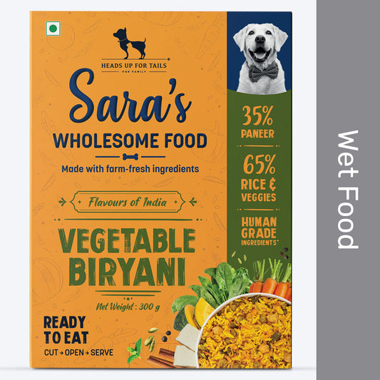 Sara's Wholesome Vegetable Biryani Wet Dog Food Vegetarian