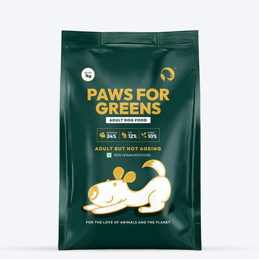 Paws For Greens Vegan Dry Food For Adult Dog - 1 kg - Heads Up For Tails