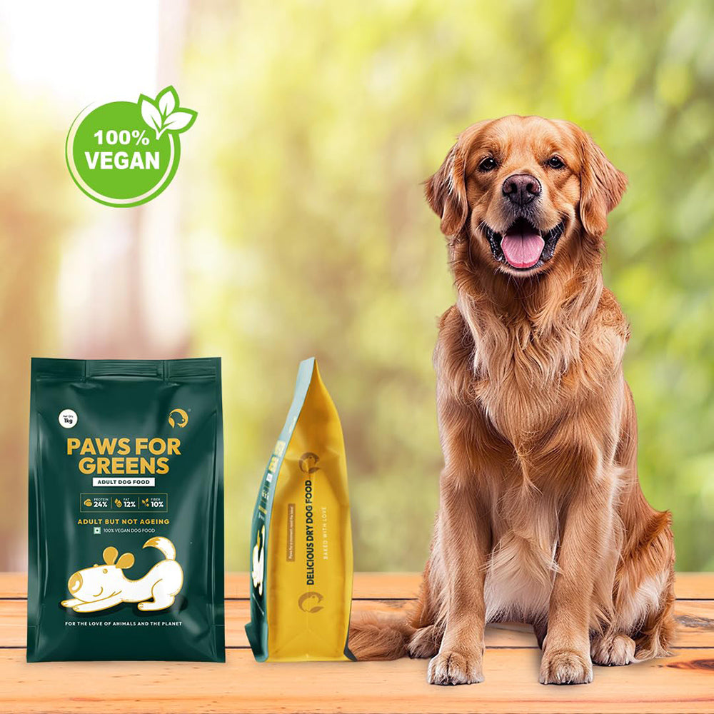 Paws For Greens Vegan Dry Food For Adult Dog - 1 kg - Heads Up For Tails