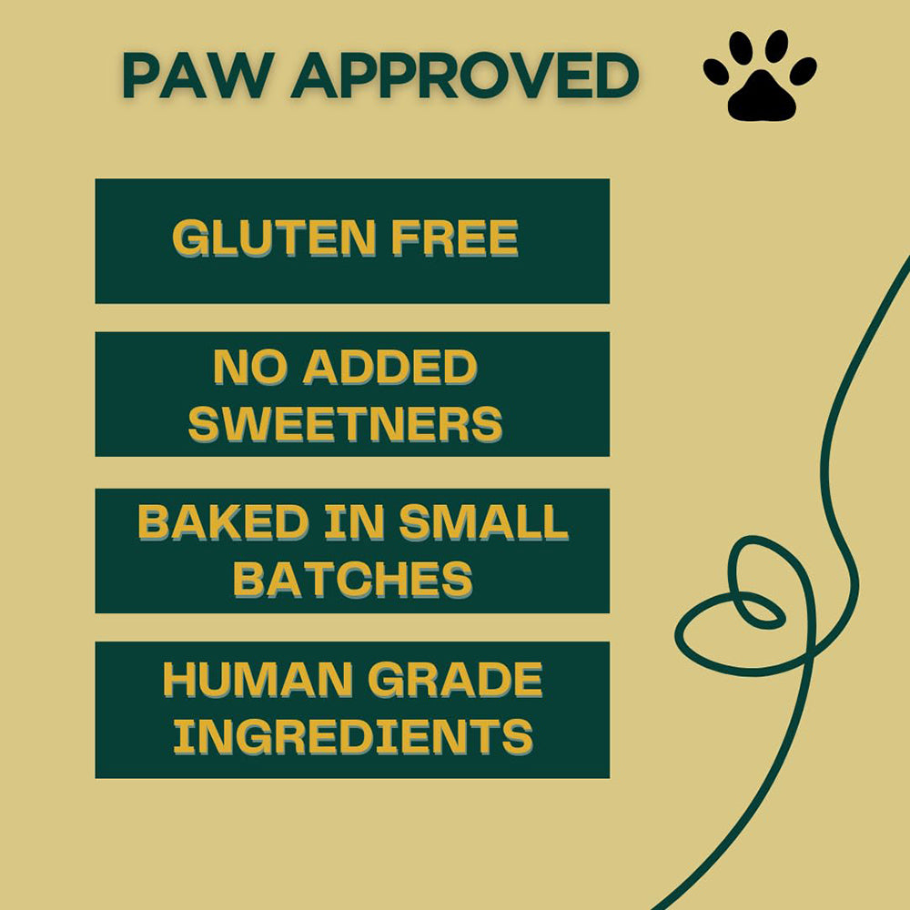 Paws For Greens Vegan Peanut Butter & Banana Treats For Dog - 100 gm - Heads Up For Tails