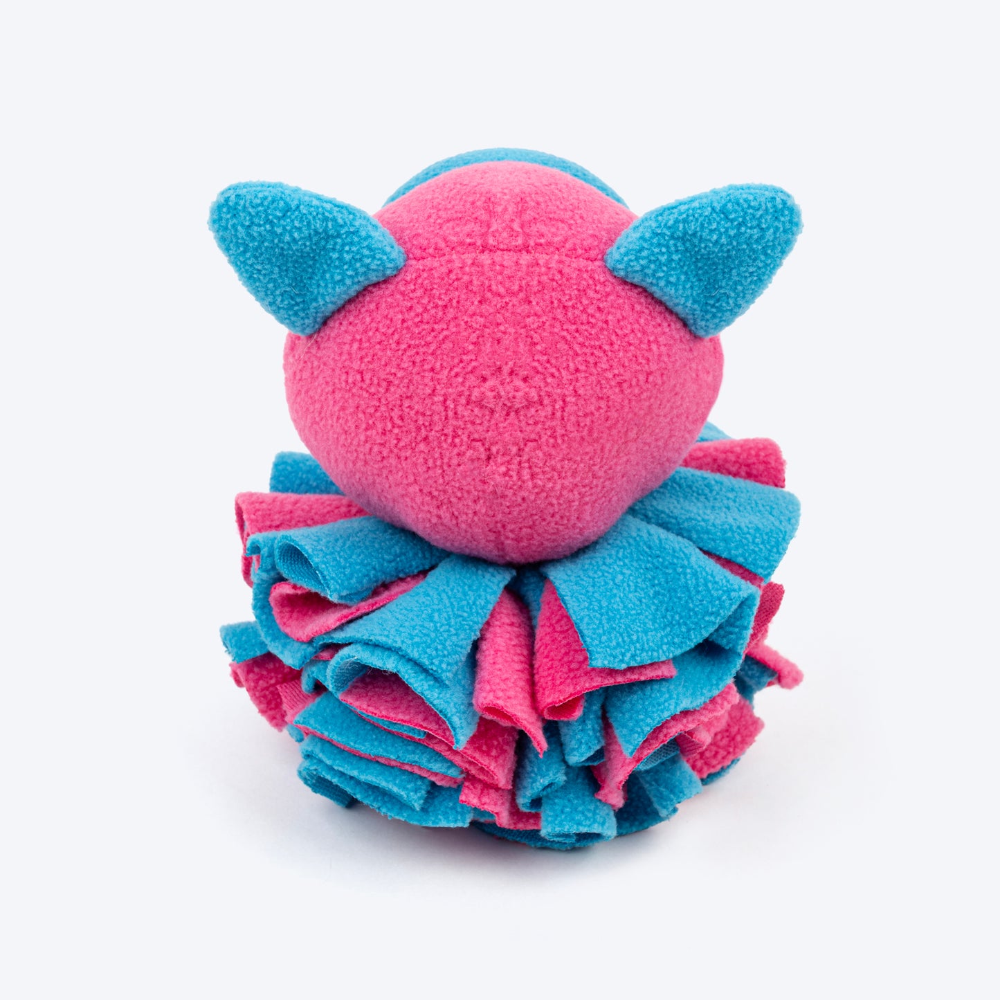 TLC Snuffle Pig Squeaky Plush Toy For Dog - Pink & Blue - Heads Up For Tails