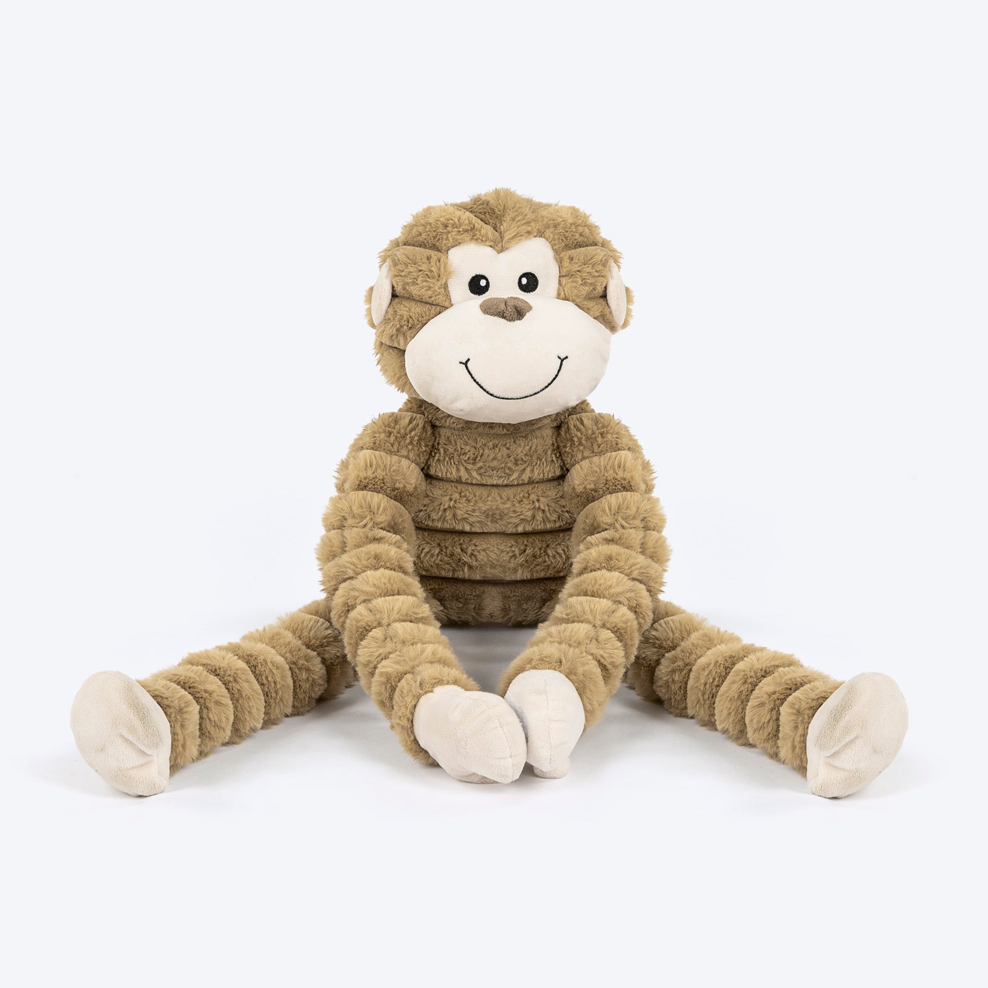 HUFT Mister Monkee Plush Toy For Dog - Brown - Heads Up For Tails