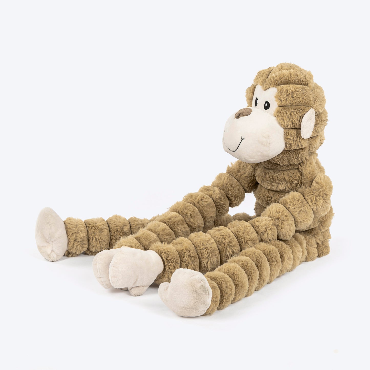 HUFT Mister Monkee Plush Toy For Dog - Brown - Heads Up For Tails