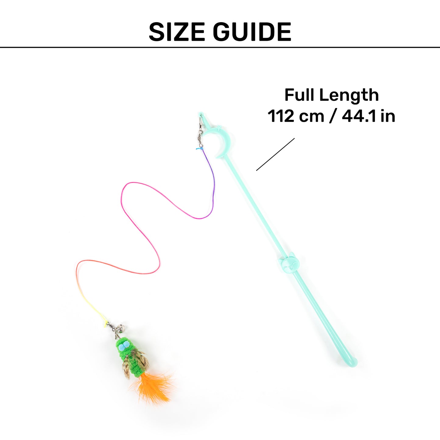 HUFT Whisker Whirl Wand Toy For Cat - Mint - Heads Up For Tails