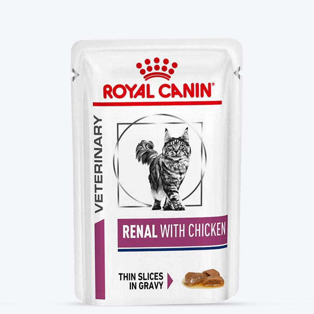 Royal Canin Renal Veterinary Diet Chicken Wet Cat Food - 85 gm - Heads Up For Tails