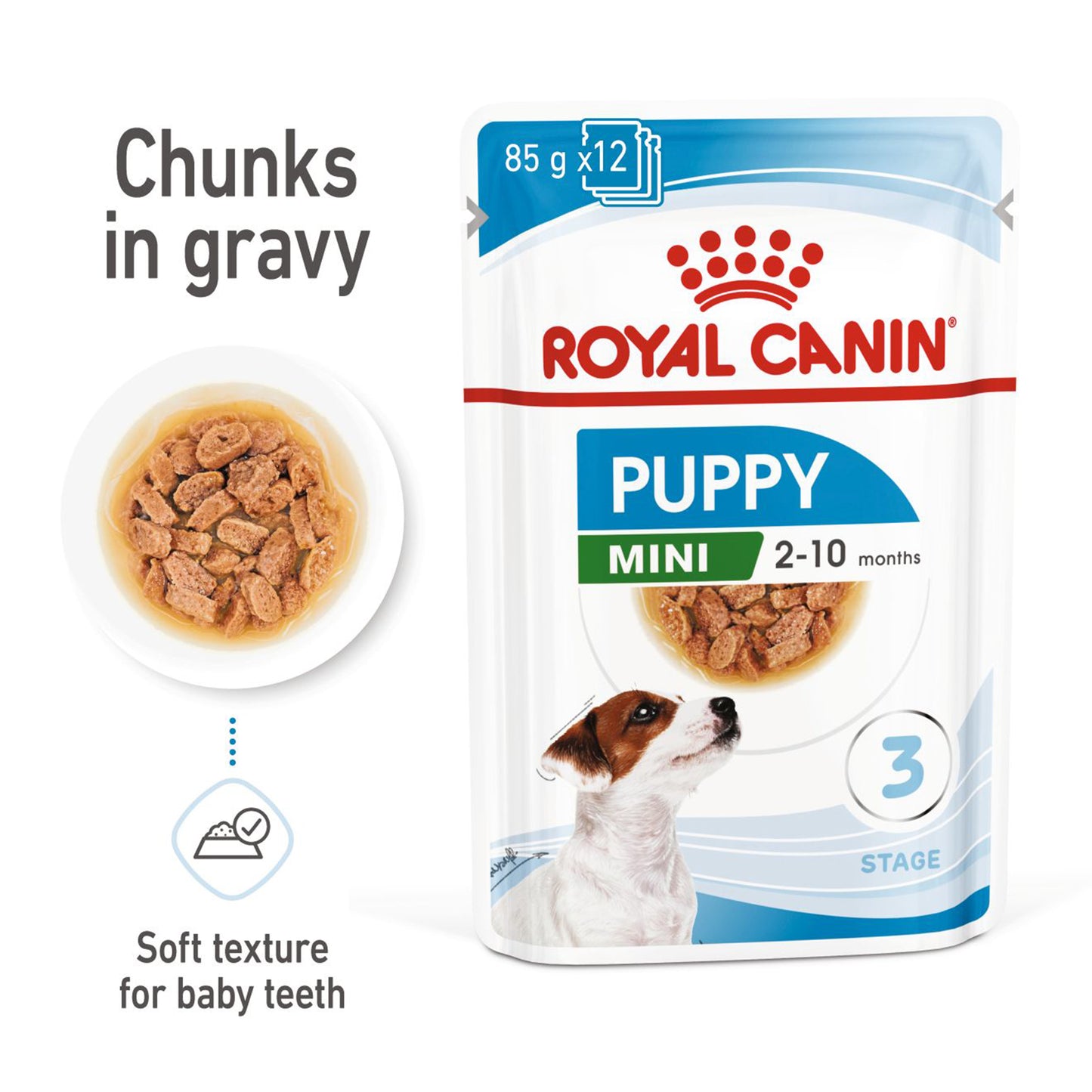Royal Canin Puppy Mini Wet Puppy Food (1-10kg) - 85 g packs - Heads Up For Tails