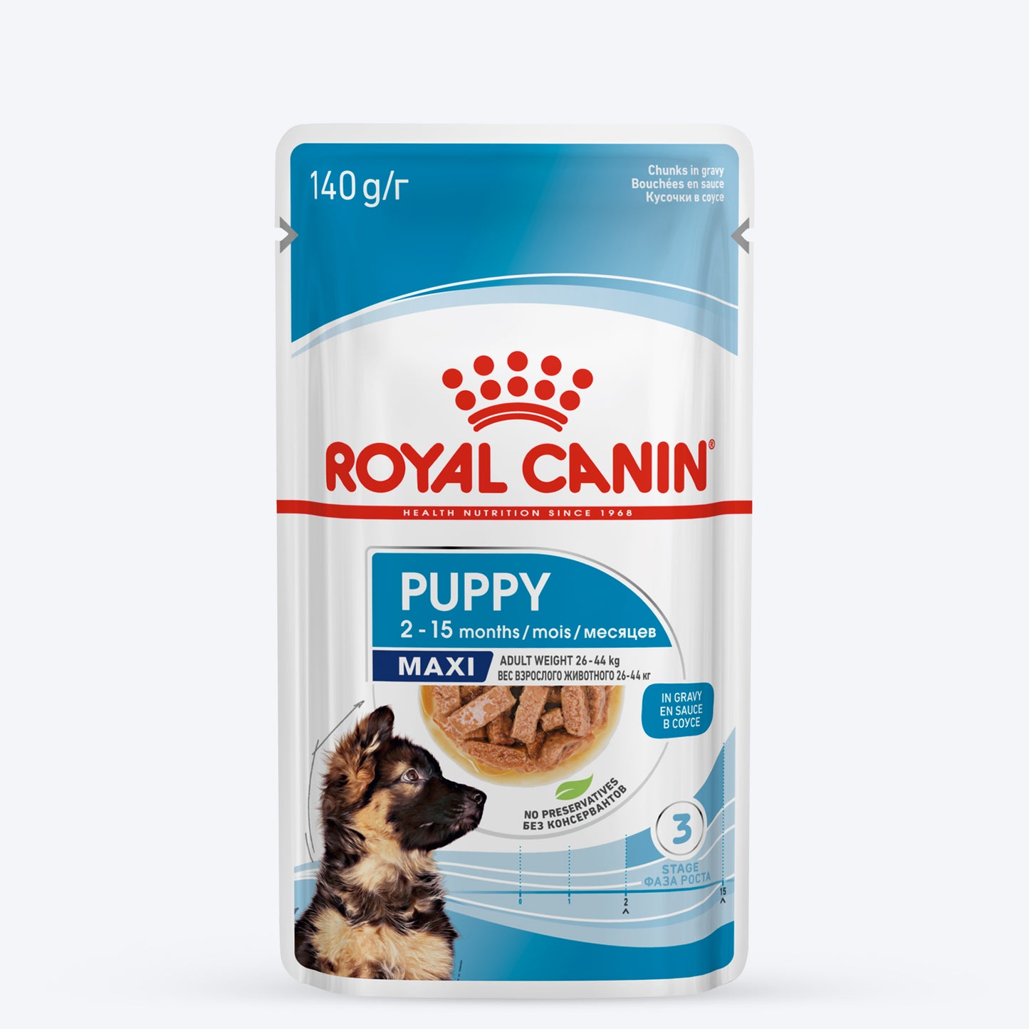 Royal Canin Maxi Dry & Wet Food Combo For Puppy - 10 kg - Heads Up For Tails
