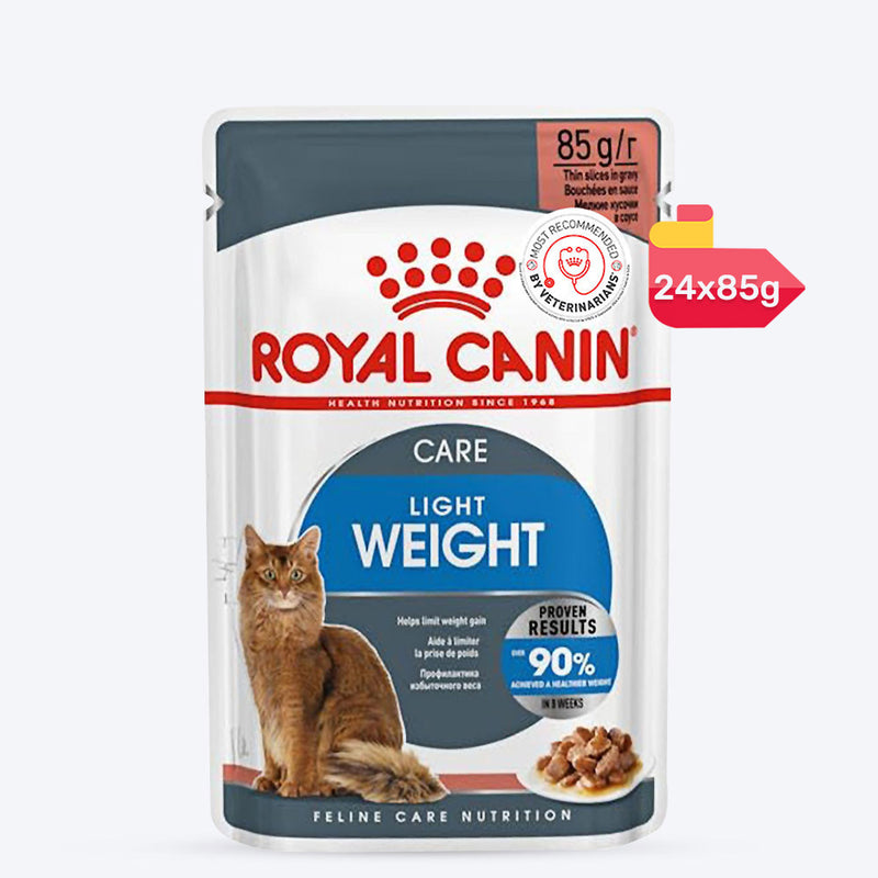 Royal Canin Light Weight Care Wet Cat Food - 85 g packs - Heads Up For Tails
