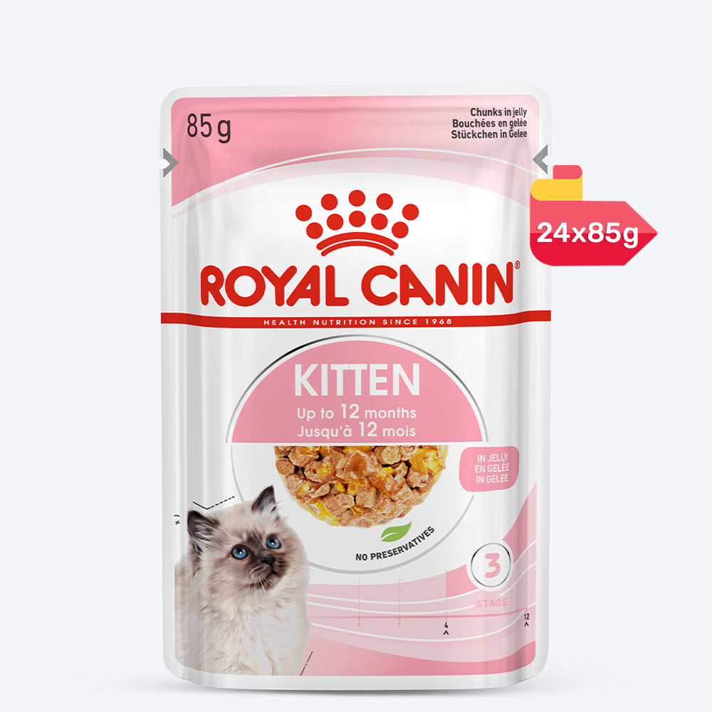 Royal Canin Kitten Jelly Wet Cat Food - 85 g packs - Heads Up For Tails