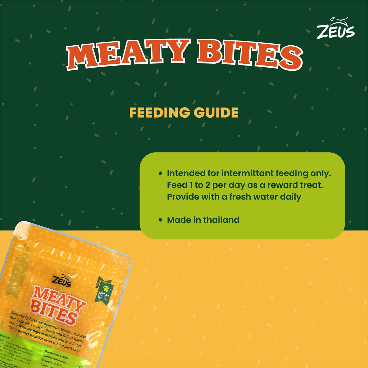 Zeus Meaty Bites Chicken With Twisted Stick Dog Treats - 60 gm - Heads Up For Tails