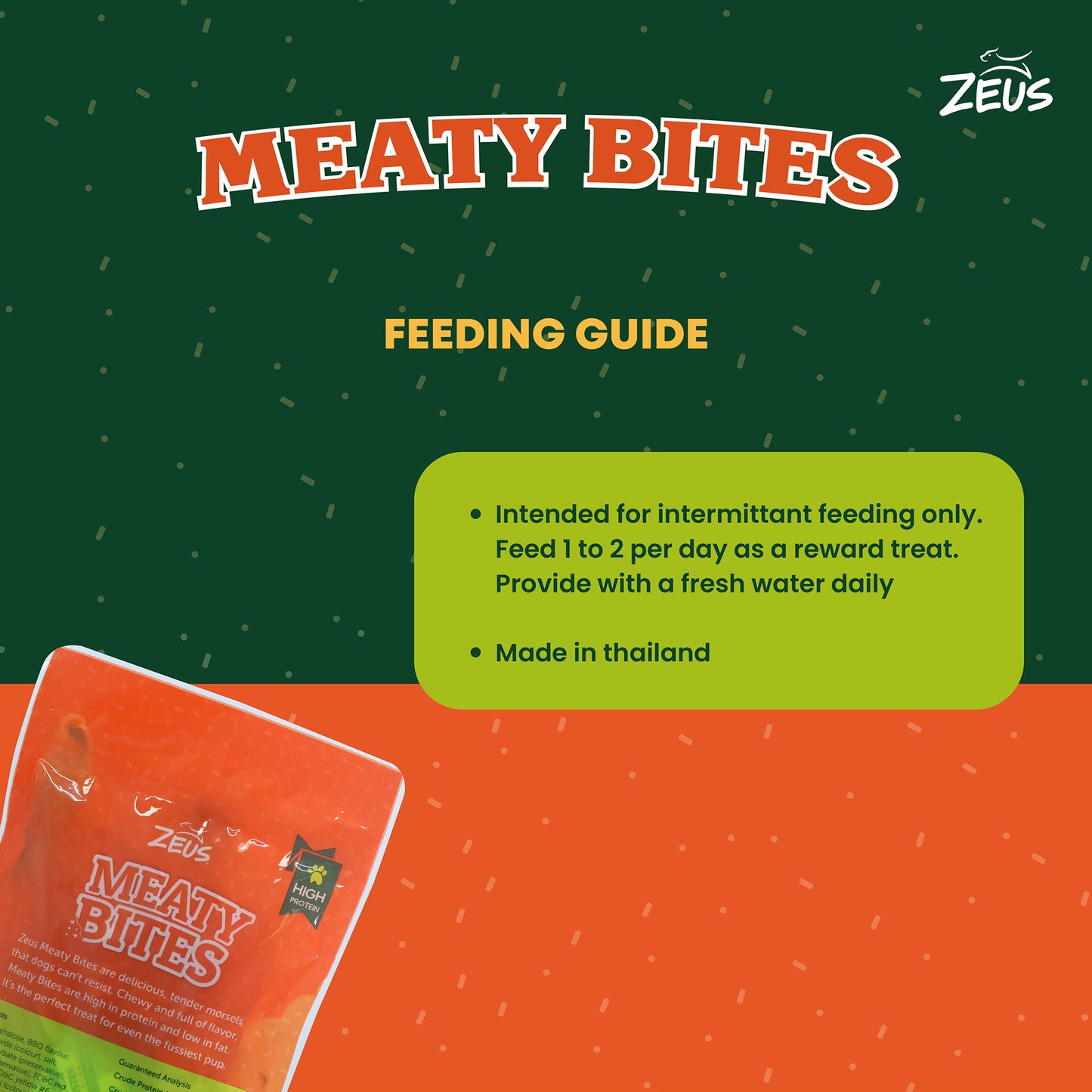 Zeus Meaty Bites Chicken Bacon Strip Dog Treats - 60 gm - Heads Up For Tails