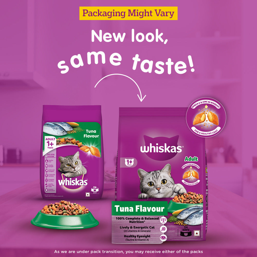Whiskas Tuna Dry Food For Adult Cat - Heads Up For Tails