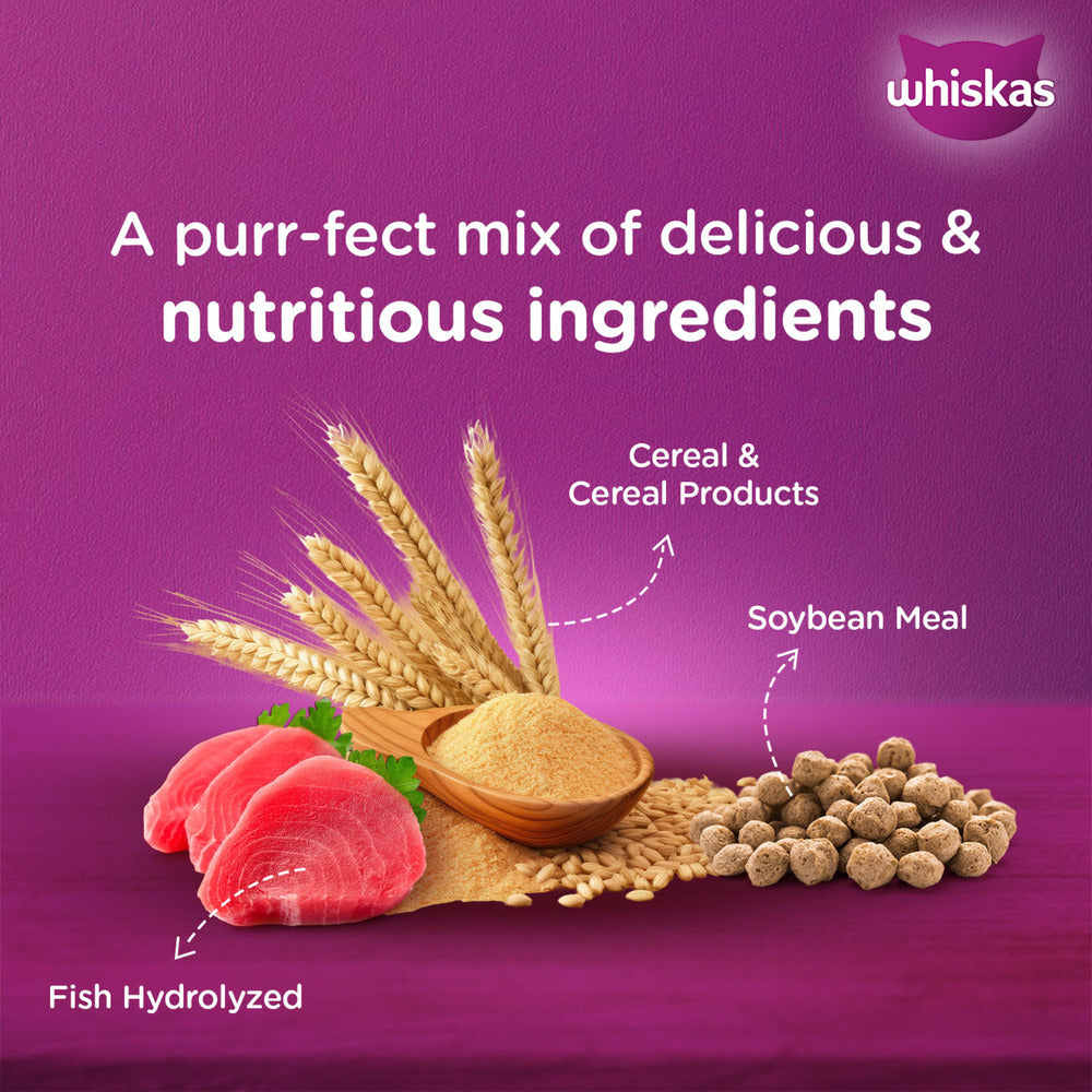 Whiskas Tuna Dry Food For Adult Cat - Heads Up For Tails