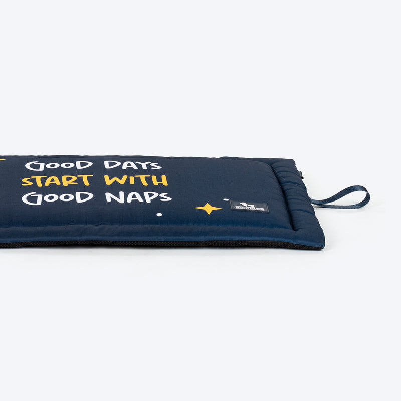 HUFT Good Naps Flat Mat For Dog - Blue - Heads Up For Tails