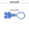 Dash Dog Power Tugger Rope Toy For Dog - Navy Blue & Turquoise_07