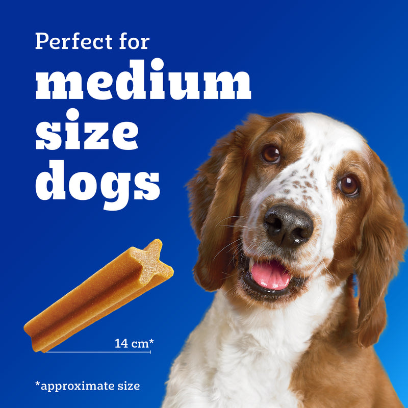 Pedigree Dentastix Dog Treat Weekly Pack For Medium Breed - 180 g - Heads Up For Tails