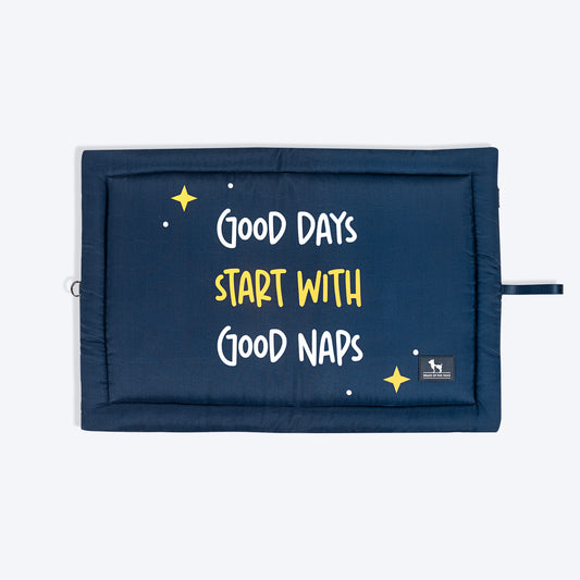 HUFT Good Naps Flat Mat For Dog - Blue - Heads Up For Tails