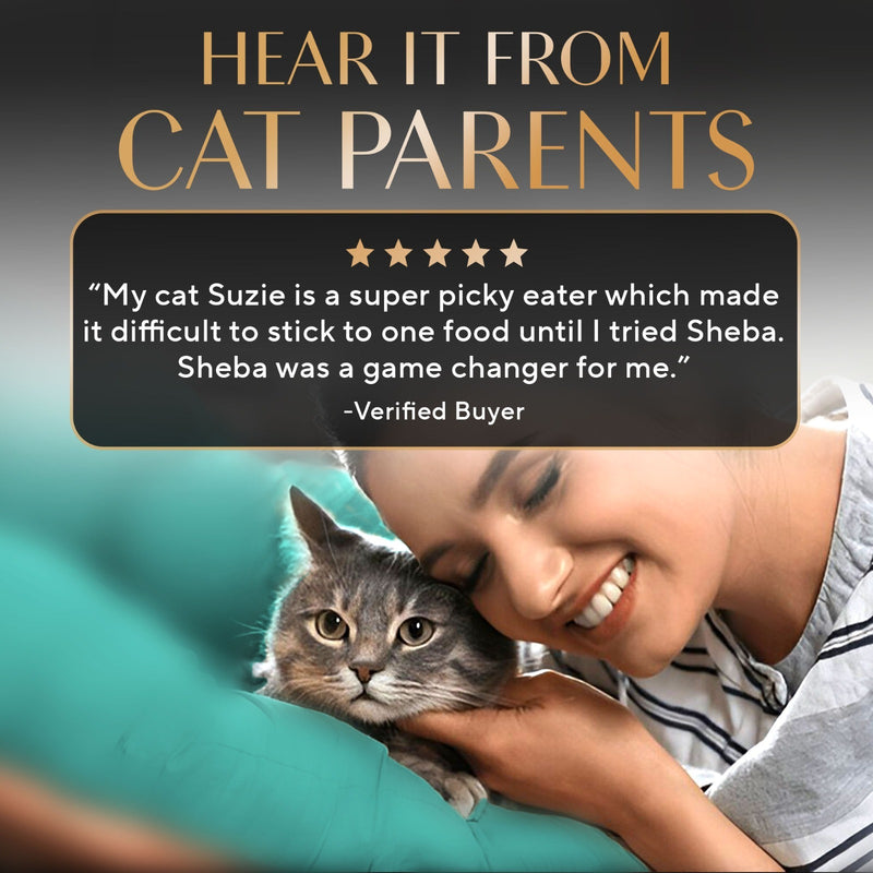 Sheba Deluxe Premium (1+ Years) Succulent Chicken Breast in Gravy Adult Wet Cat Food - 85 gm Packs - Heads Up For Tails