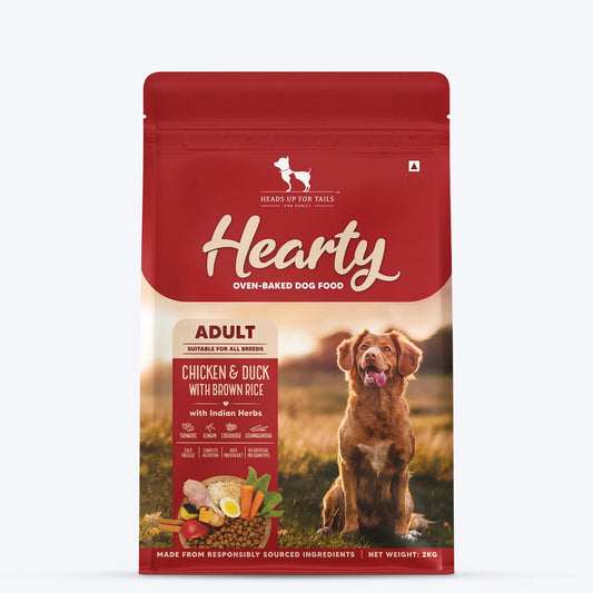 HUFT Hearty Oven-Baked Chicken & Duck With Brown Rice Adult Dog Dry Food - All Breed (Best Before May'26) - Heads Up For Tails