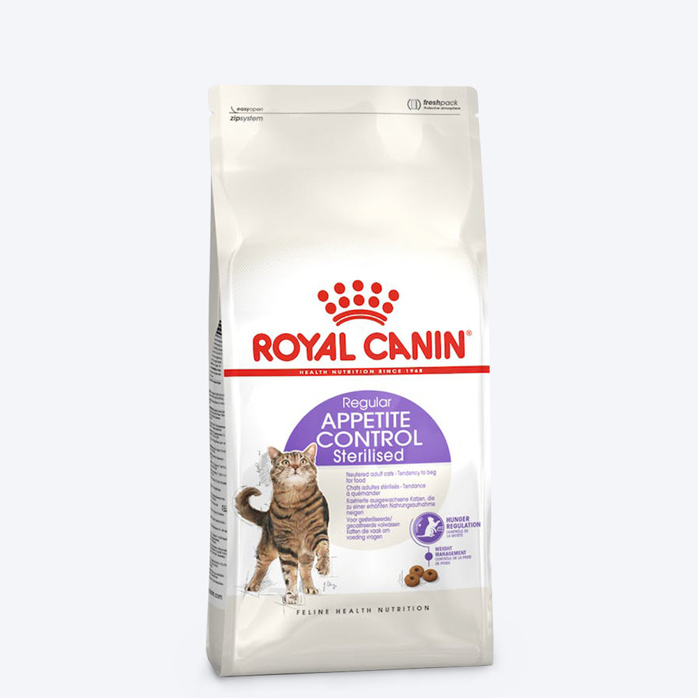 Royal Canin Care Appetite Control Sterilised Adult Cat Dry Food - 2 kg - Heads Up For Tails