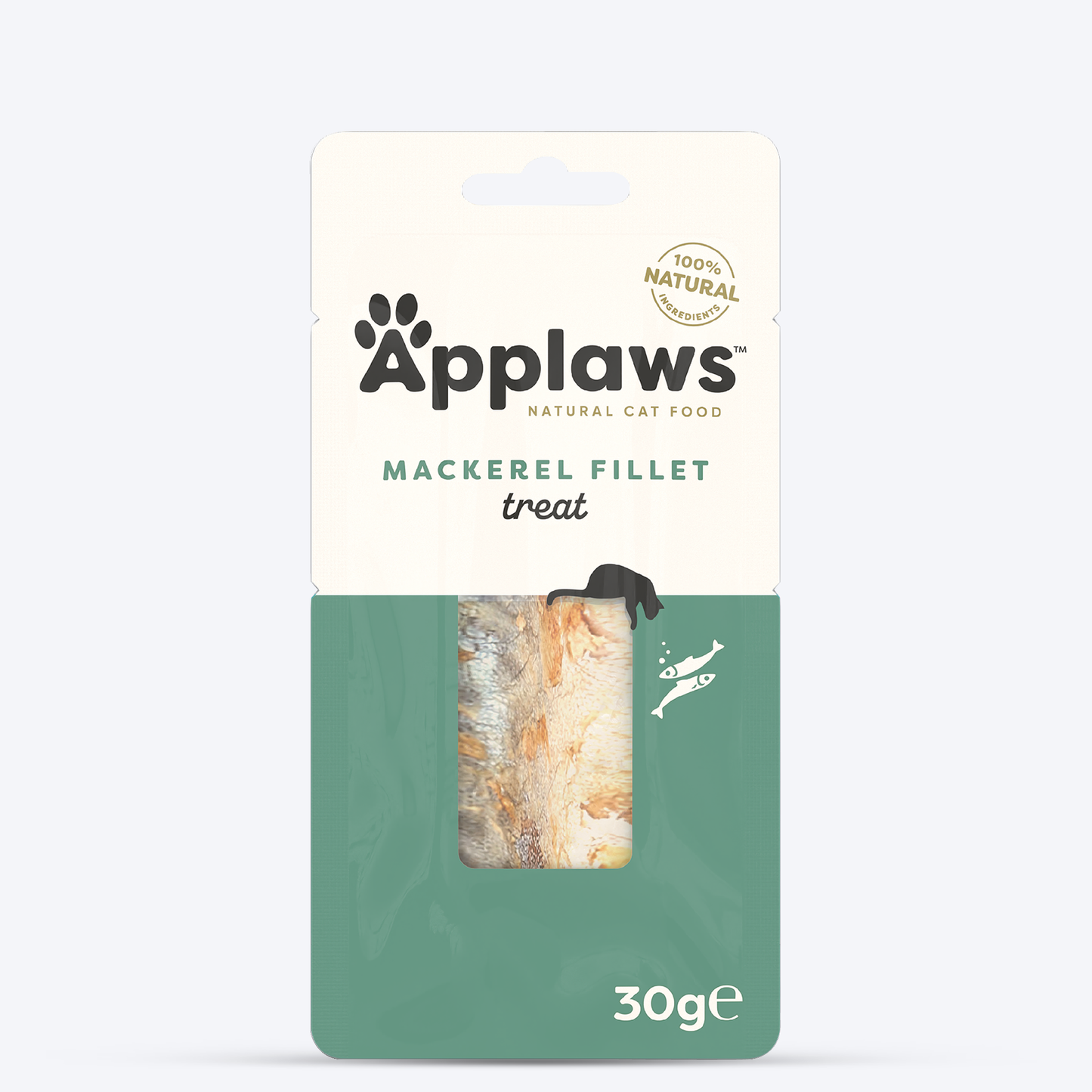 Applaws 100% Natural Whole Mackerel Loin Cat Treat - 30 g - Heads Up For Tails