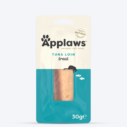 Applaws 100% Natural Whole Tuna Loin Cat Treat - 30 gm - Heads Up For Tails