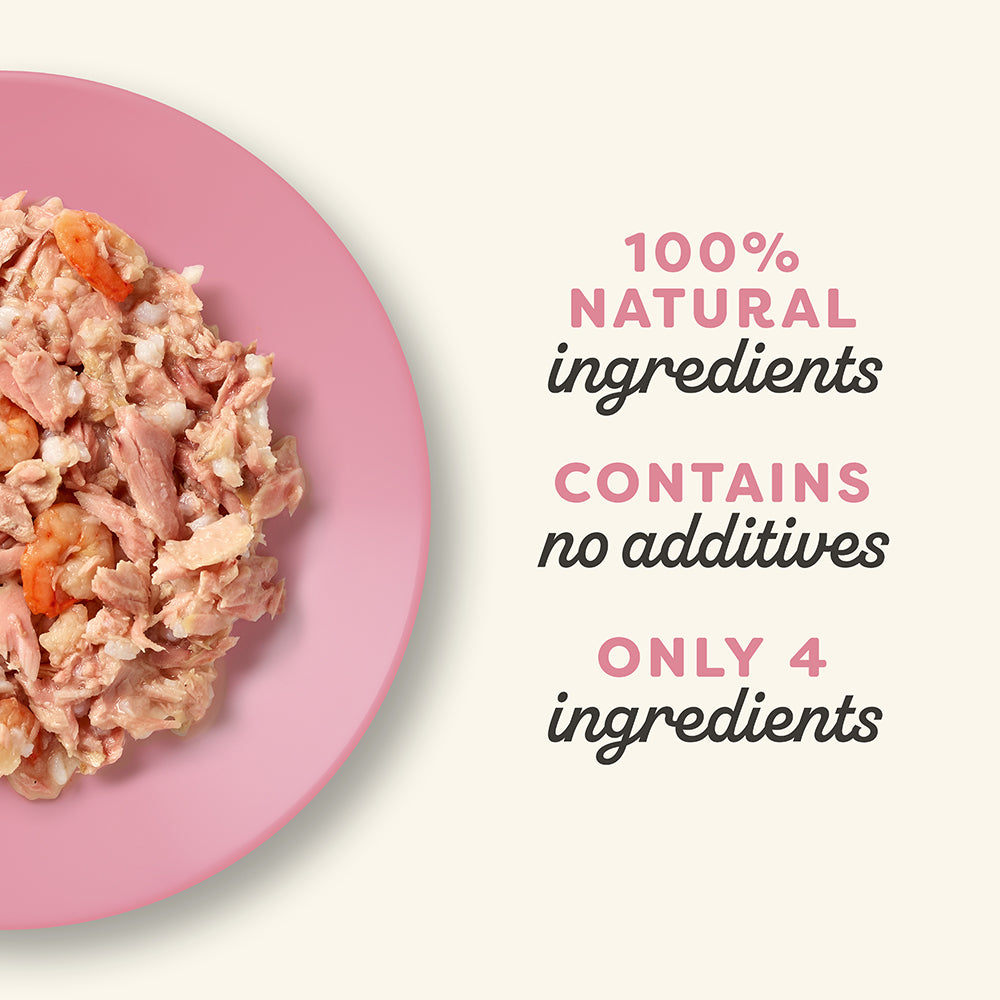 Applaws Natural 75% Tuna Fillet and 23% Prawn Wet Cat Food - 70 g - Heads Up For Tails