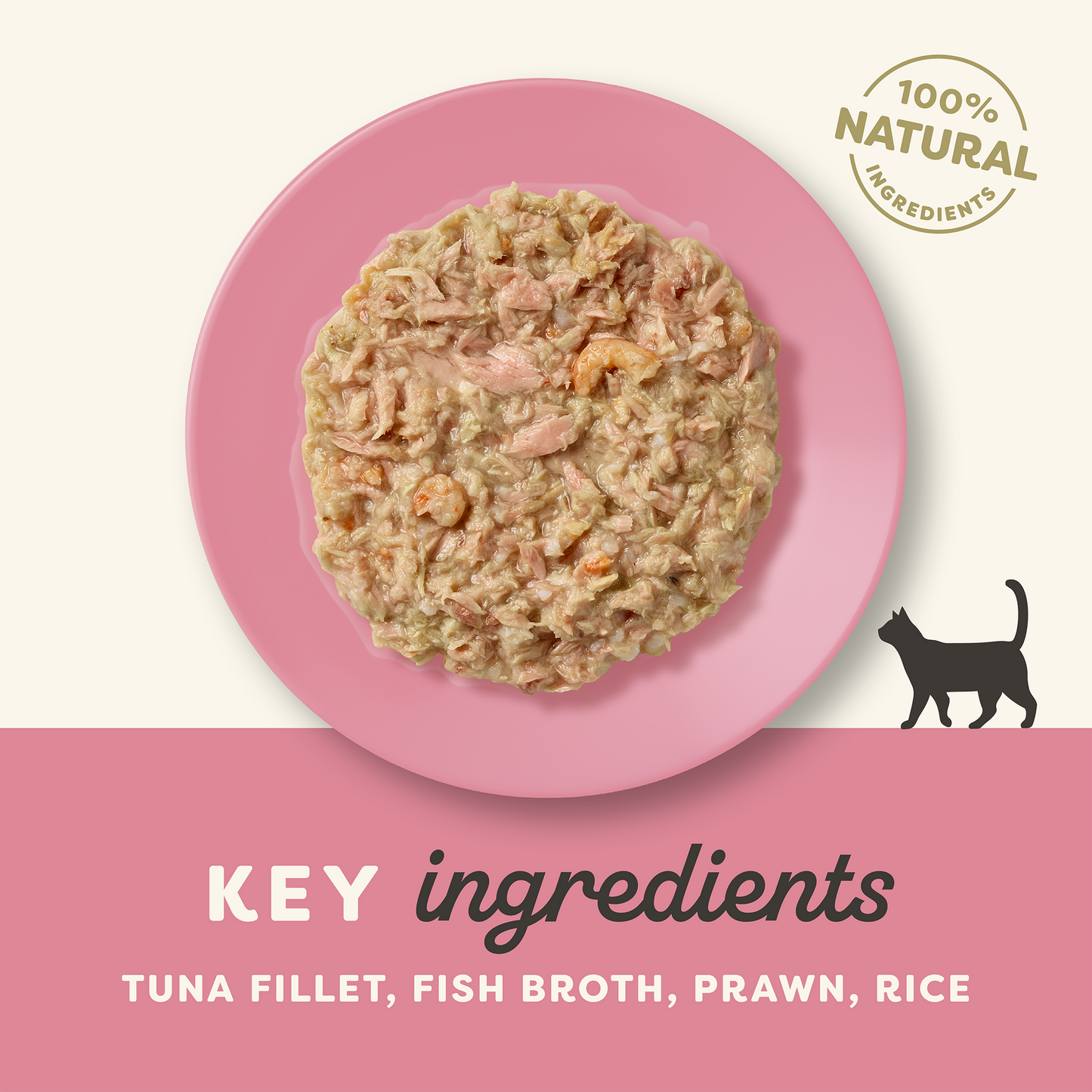 Applaws Natural 75% Tuna Fillet with Pacific Prawn in Broth Wet Cat Food - 70 g - Heads Up For Tails
