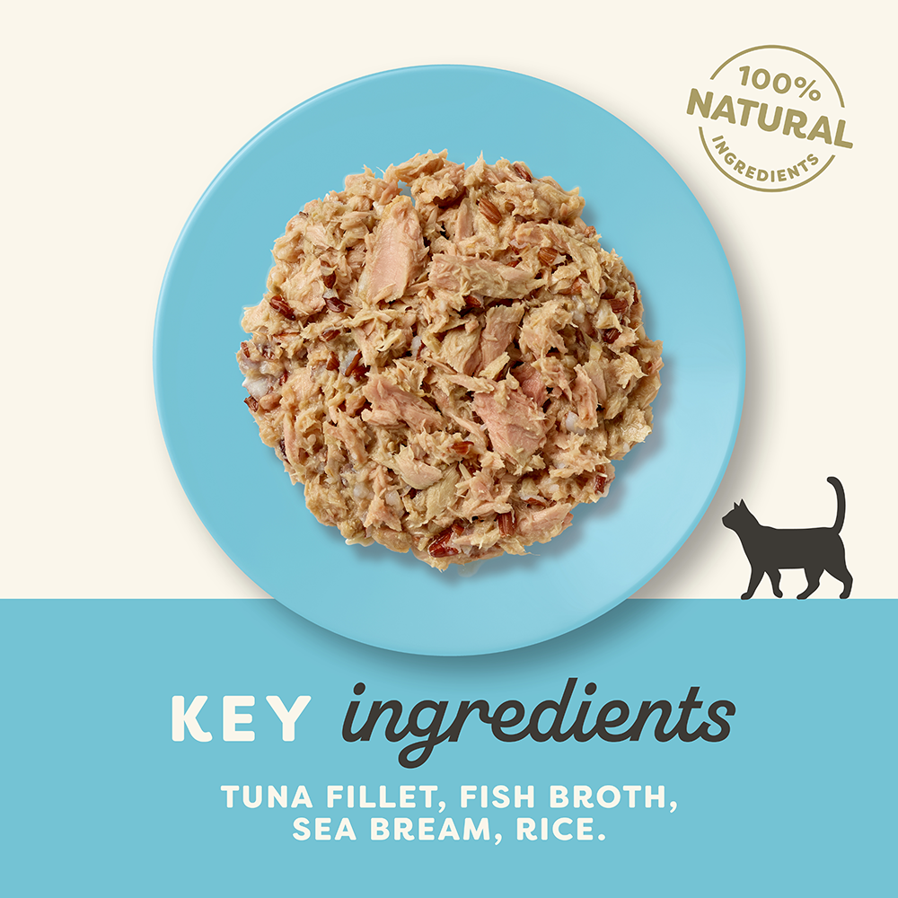 Applaws Natural Tuna Fillet With Sea Bream Adult Cat Wet Food - 70 gm - Heads Up For Tails