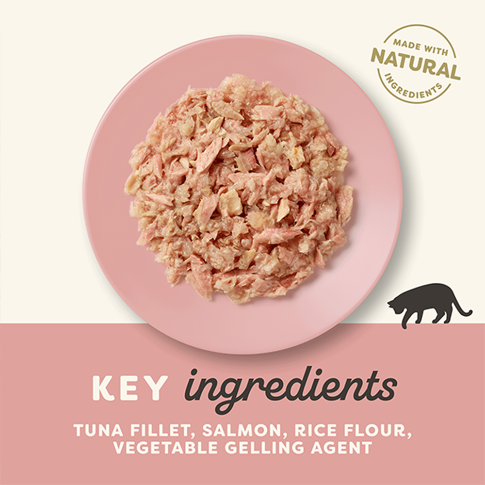 Applaws Natural Cat 55% Tuna with 7% Salmon in Jelly Wet Cat Food - 70 g - Heads Up For Tails