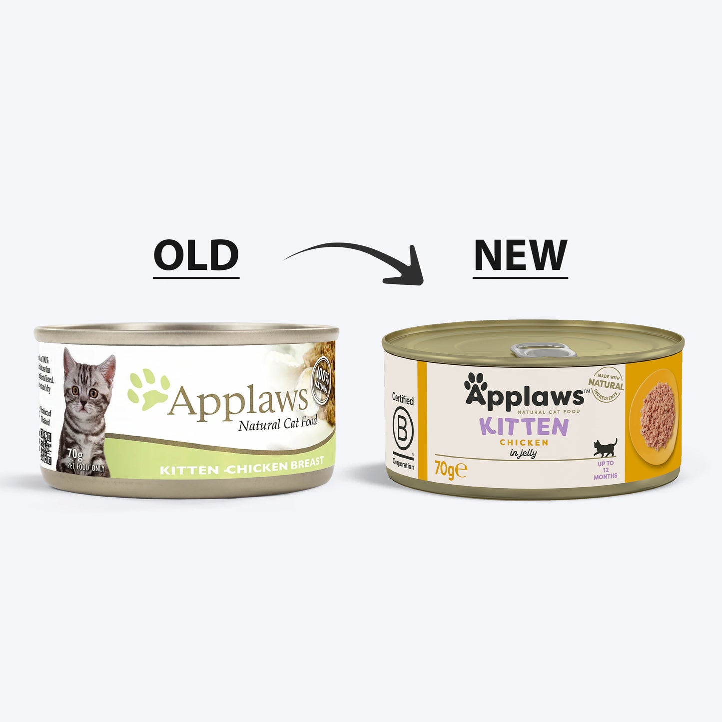 Applaws Chicken Breast Natural Wet Kitten Food - 70 g - Heads Up For Tails