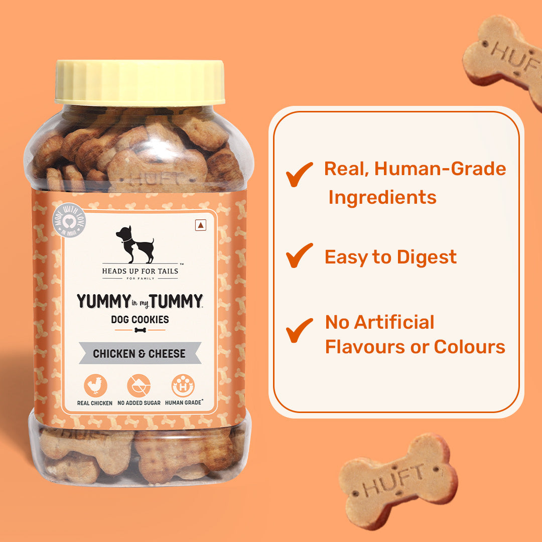 HUFT YIMT Chicken & Cheese Dog Biscuits - Heads Up For Tails