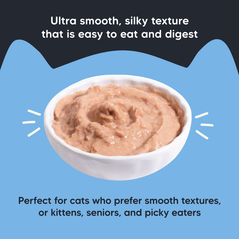 Meowsi Tuna & Shrimp Mousse Cat Wet Food, 80 gm, grain-free, with vitamins and minerals for balanced nutrition.