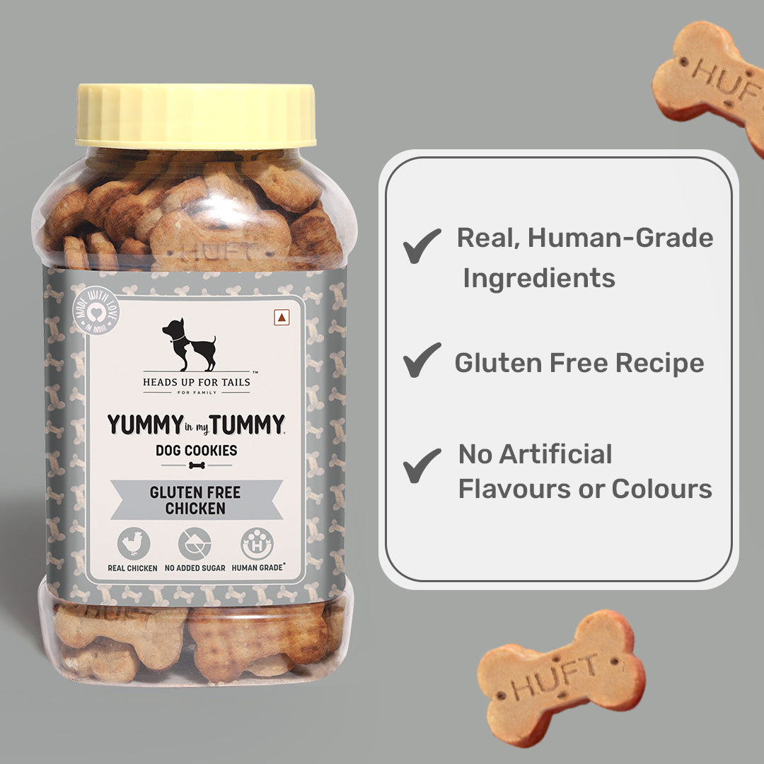 HUFT YIMT Real Chicken Dog Biscuits - Gluten Free - Heads Up For Tails