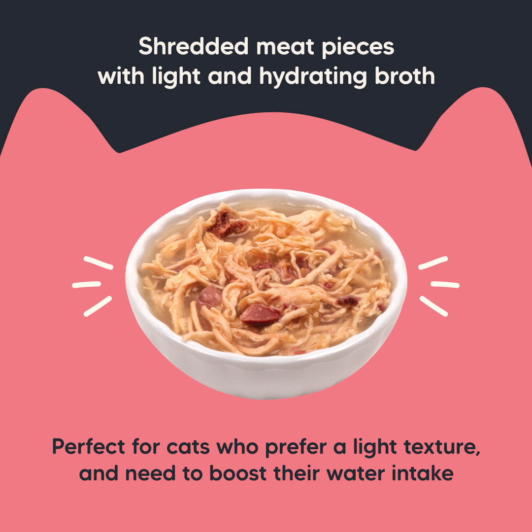 Meowsi by HUFT Chicken Breast With Duck In Broth Cat Wet Food - 80 gm - Heads Up For Tails