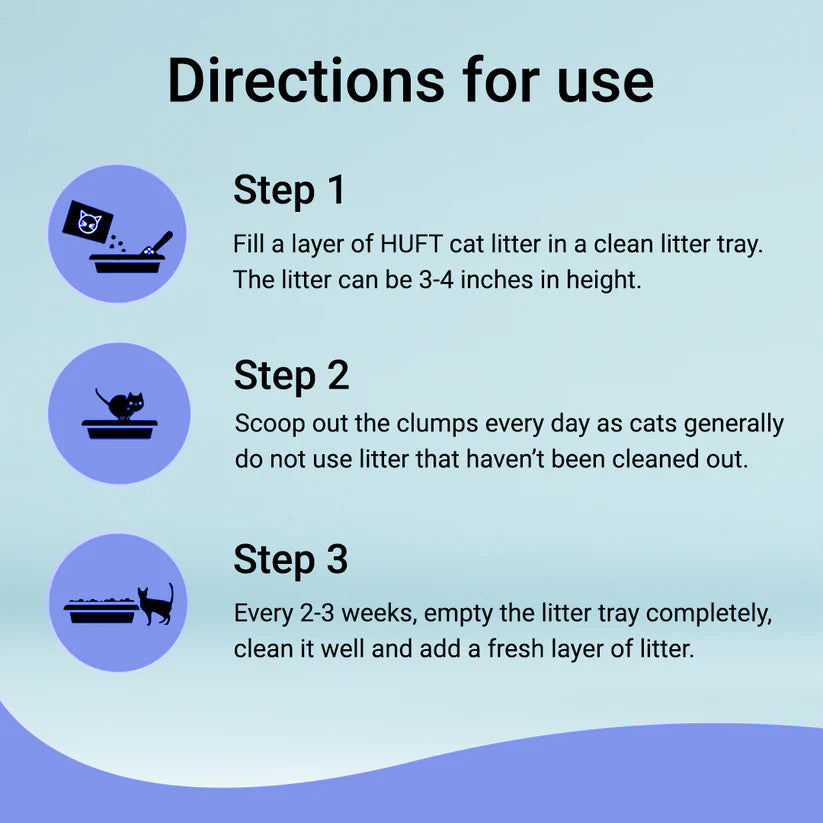 HUFT Natural & Clumping Cat Litter - Lavender - 5 kg_03