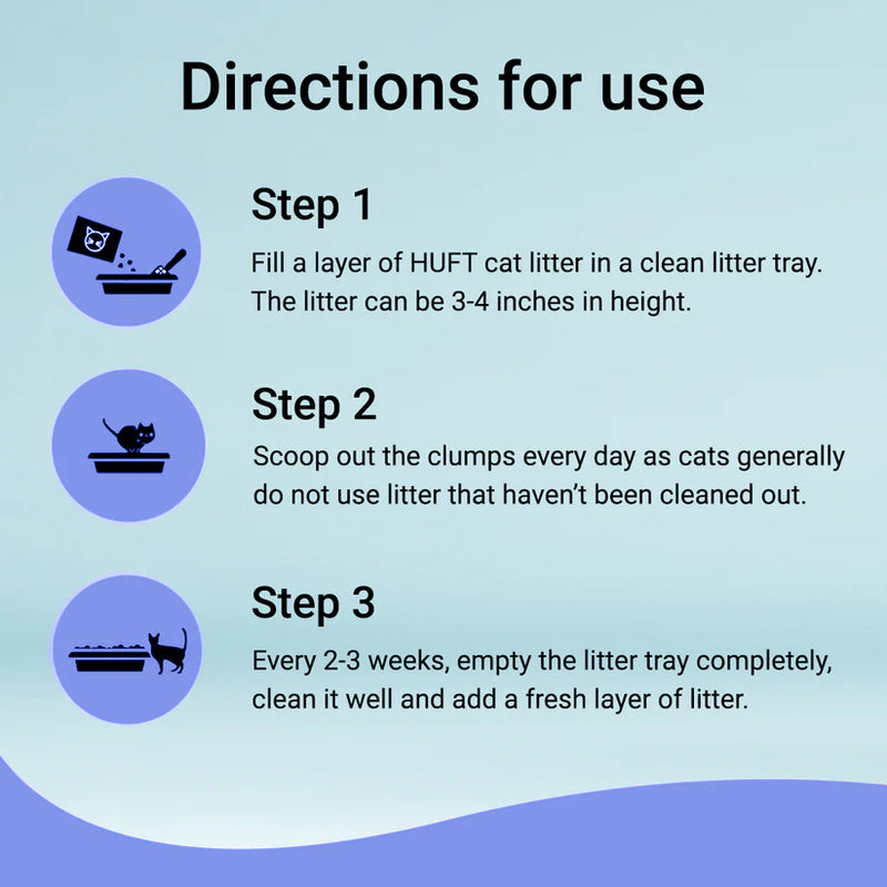 HUFT Natural & Clumping Cat Litter - Lavender - 5 kg_03